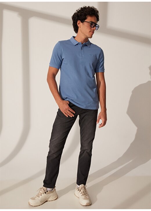 Lee Cooper Açık Mavi Erkek Polo T-Shirt 232 LCM 242048 TWINS AÇIK MAVİ 4