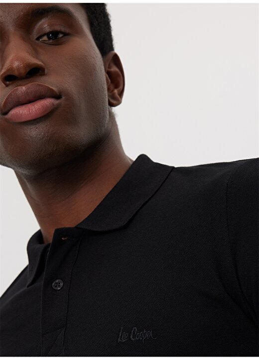 Lee Cooper Siyah Erkek Polo T-Shirt 232 LCM 242048 TWINS SİYAH 4