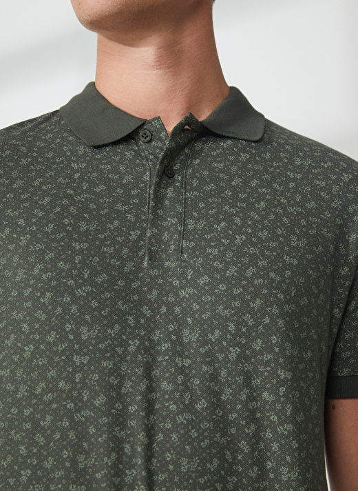 Lee Cooper Polo Yaka Açık Yeşil Erkek T-Shirt 232 LCM 242036 NEWBERNARD OLIVE 4