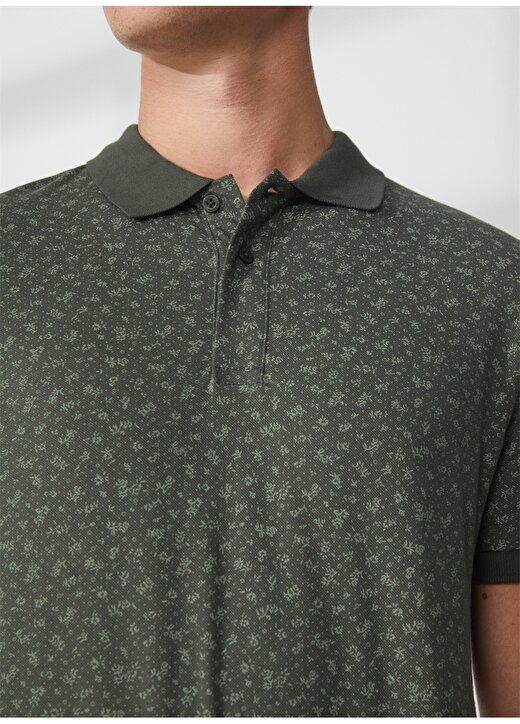 Lee Cooper Polo Yaka Açık Yeşil Erkek T-Shirt 232 LCM 242036 NEWBERNARD OLIVE 4