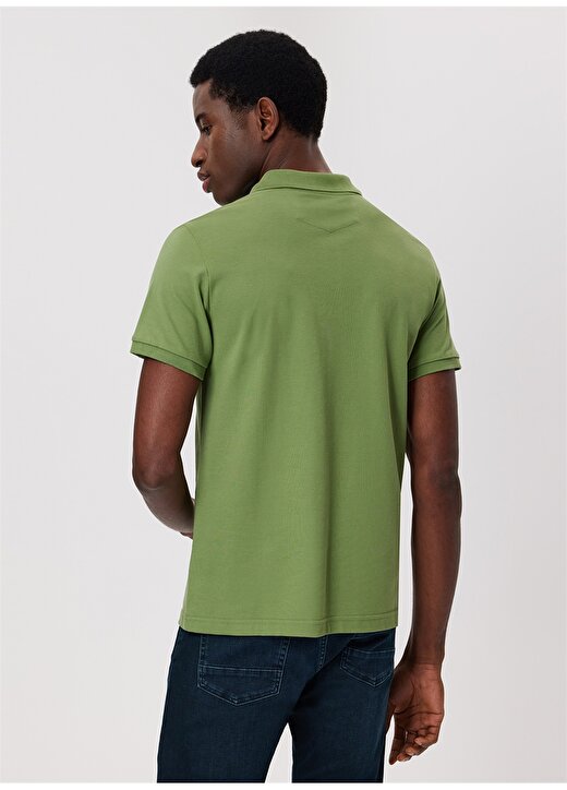 Lee Cooper Yeşil Erkek Polo T-Shirt 232 LCM 242048 TWINS CANLI YEŞİL 4