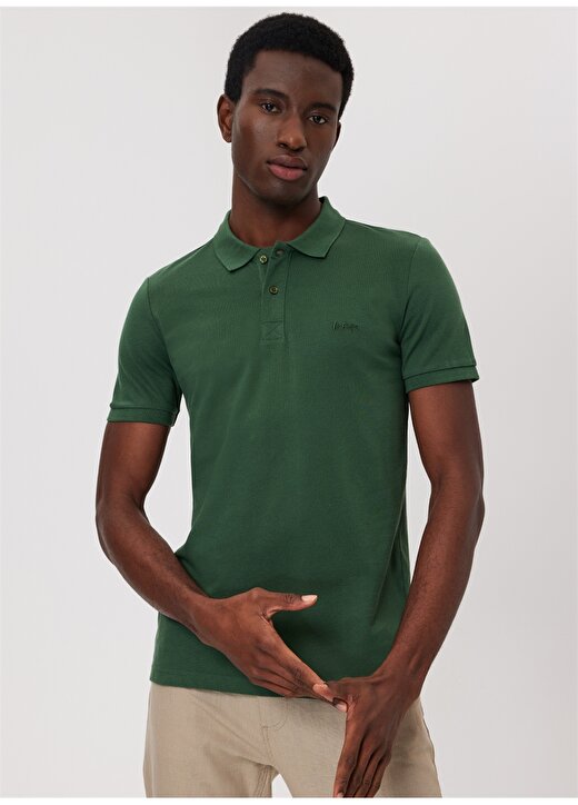 Lee Cooper Koyu Yeşil Erkek Polo T-Shirt 232 LCM 242048 TWINS K.YEŞİL 2