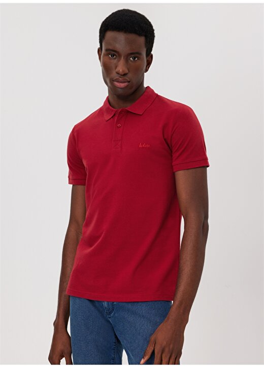 Lee Cooper Koyu Kırmızı Erkek Polo T-Shirt 232 LCM 242048 TWINS K.KIRMIZI 2