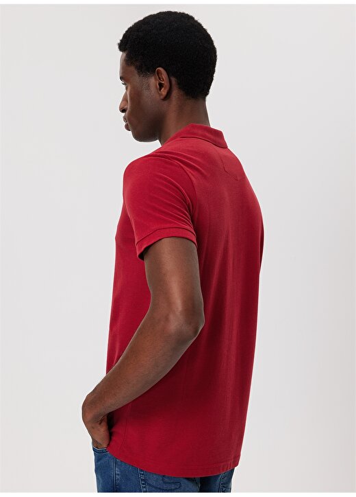 Lee Cooper Koyu Kırmızı Erkek Polo T-Shirt 232 LCM 242048 TWINS K.KIRMIZI 4