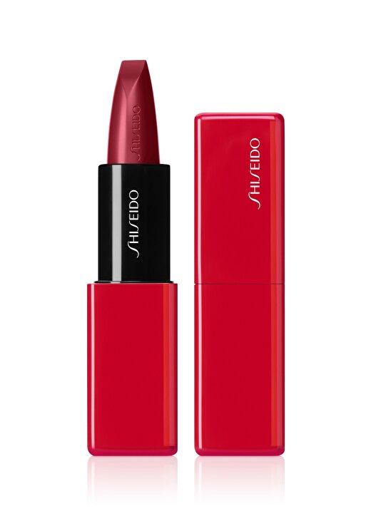 Shiseido Technosatin Gel Lipstick 411 Scarlet Cluster Ruj 1