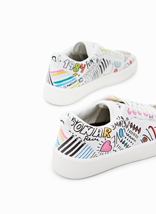 Desigual Beyaz Kadın Sneaker 23SSKP351000  3