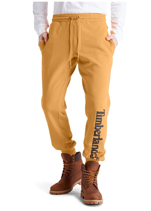Timberland Sarı - Siyah Erkek Uzun Eşofman Altı TB0A2BVFP571_Linear Logo Sweatpant 2