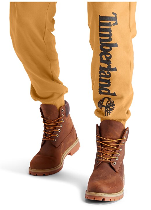 Timberland Sarı - Siyah Erkek Uzun Eşofman Altı TB0A2BVFP571_Linear Logo Sweatpant 4