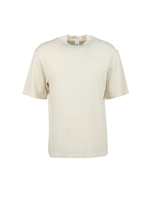 Reebok Yuvarlak Yaka Düz Kırık Beyaz Kadın T-Shirt HS9150 CL ND TEE 1