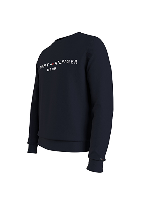 Tommy Hilfiger Bisiklet Yaka Mavi Erkek Sweatshırt MW0MW11596DW5 3