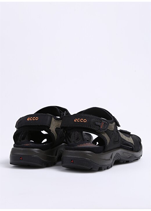 Ecco Nubuk Siyah Erkek Sandalet Offroad Black/Mole/Black Oil N 3