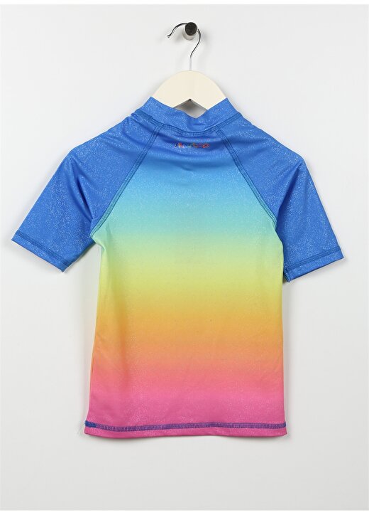Slipstop Çok Renkli Kız Çocuk Bisiklet Yaka Yarım Kollu Desenli T-Shirt ST2315000001 2