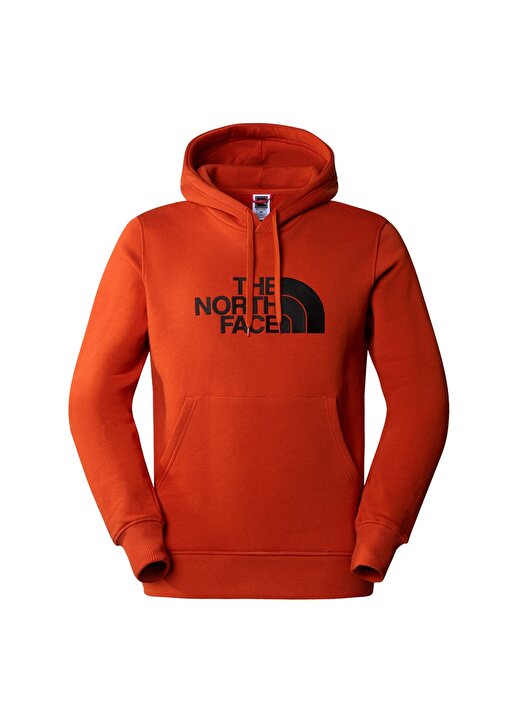 The North Face Kahve Erkek Kapüşonlu Baskılı Sweatshirt NF00AHJYLV41_M DREW PEAK PULLOVER H 1