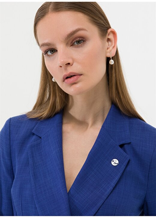 Pierre Cardin Crop Top Mavi Kadın Ceket CENZI-C023Y 3