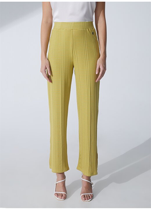 Pierre Cardin Yüksek Bel Loose Fit Yeşil Kadın Pantolon TELAS-P 3