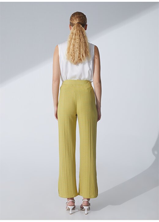 Pierre Cardin Yüksek Bel Loose Fit Yeşil Kadın Pantolon TELAS-P 4