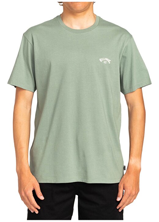 Billabong Yuvarlak Yaka Yeşil Erkek T-Shirt EBYKT00101 ARCH CREW SS 1