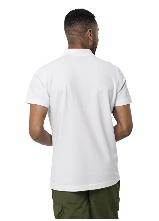 Jack Wolfskin Polo Yaka Beyaz Erkek T-Shirt 1809301_5000 ESSENTIAL POLO M 2