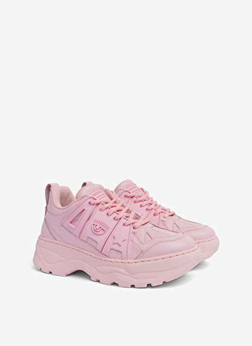 Chiara Ferragni Pembe Kadın Deri Sneaker CF3100_012  2