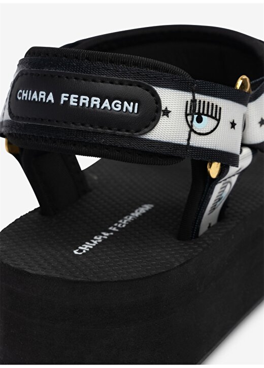 Chiara Ferragni Siyah Kadın Sandalet CF3155_001 4