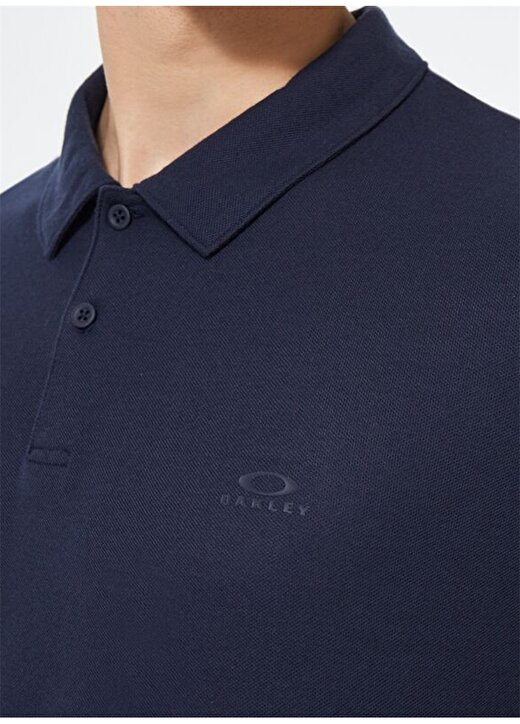 Oakley Kabartma Mavi Erkek Polo T-Shirt FOA401724 RELAX POLO 4