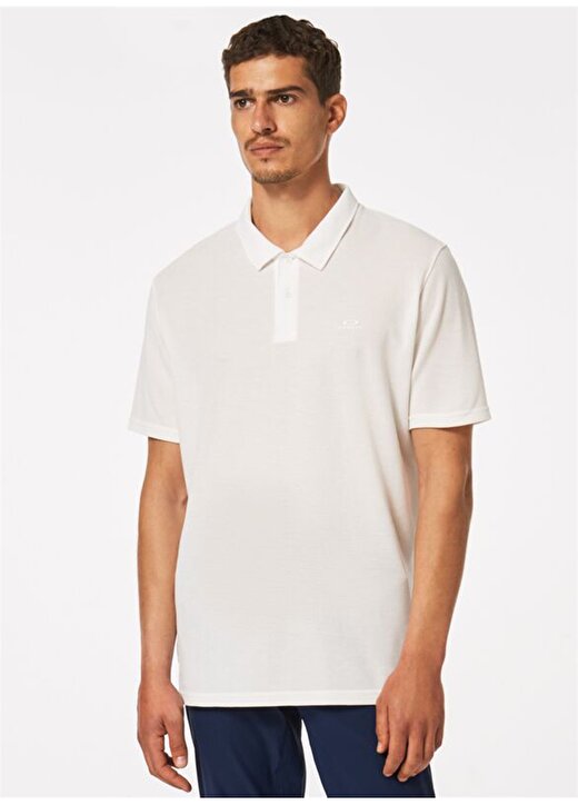 Oakley Baskılı Beyaz Erkek Polo T-Shirt FOA401724 RELAX POLO 1