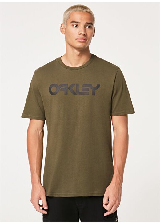 Oakley Bisiklet Yaka Baskılı Yeşil - Siyah Erkek T-Shirt FOA404011 MARK II TEE 2.0 1