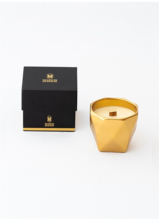 Maison Monson Moi Gold Luxury Candle Spicy Kokulu Mum 1