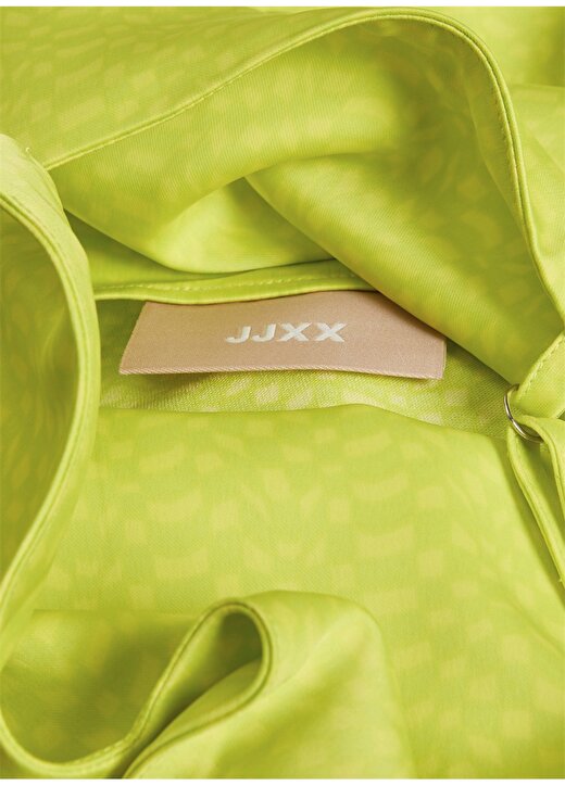 JJXX Bisiklet Yaka Düz Açık Yeşil Maksi Kadın Elbise 12200167 4