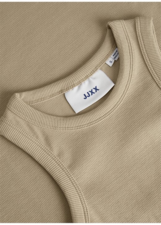 JJXX Balıkçı Yaka Kahve Standart Kadın Elbise 12224660 1