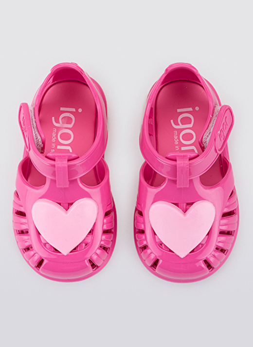 Igor Fuşya Kız Bebek Sandalet S10310 TOBBY GLOSS LOVE       3