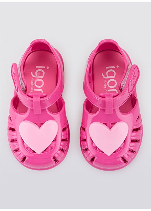 Igor Fuşya Kız Bebek Sandalet S10310 TOBBY GLOSS LOVE 3