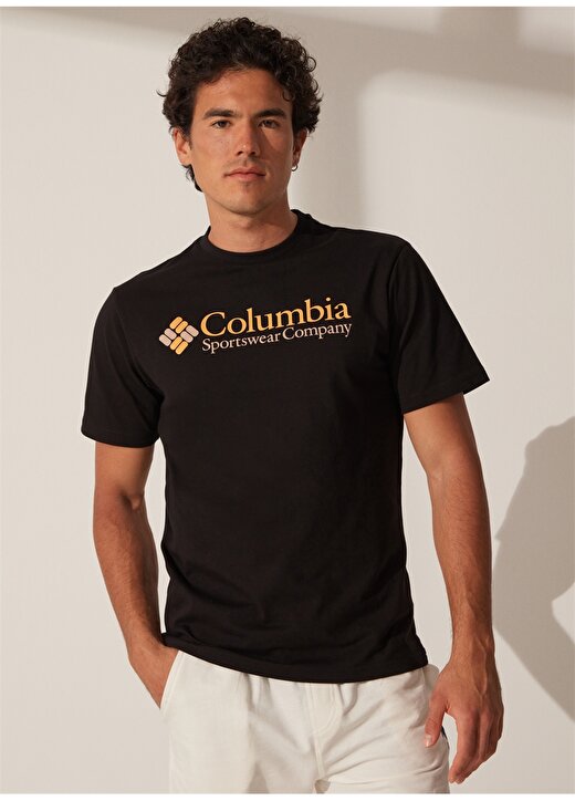 Columbia Siyah Erkek O Yaka Baskılı T-Shirt 9120531010_CS0311 3