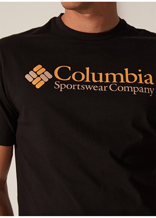 Columbia Siyah Erkek O Yaka Baskılı T-Shirt 9120531010_CS0311 4
