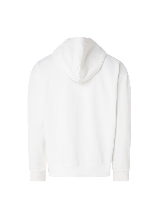Calvin Klein Kapüşon Yaka Beyaz Erkek Sweatshırt K10K111112YAF 2