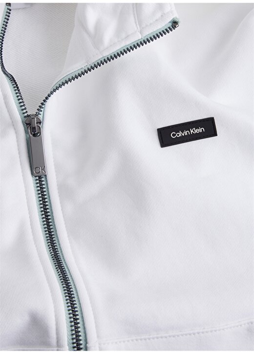 Calvin Klein Kapüşon Yaka Beyaz Erkek Sweatshırt K10K111112YAF 3