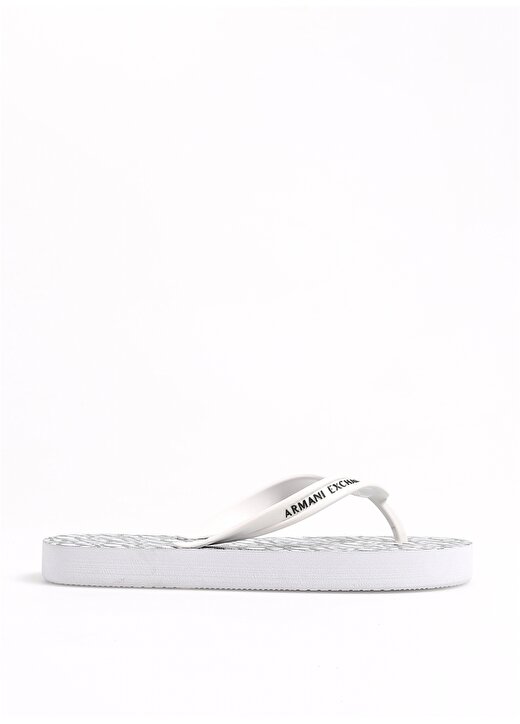 Armani Exchange Kauçuk Beyaz Kadın Sandalet XDQ010XV700K488 1