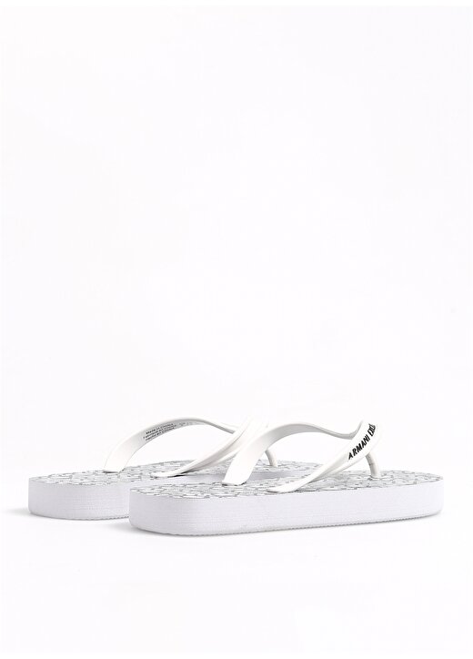 Armani Exchange Kauçuk Beyaz Kadın Sandalet XDQ010XV700K488 3