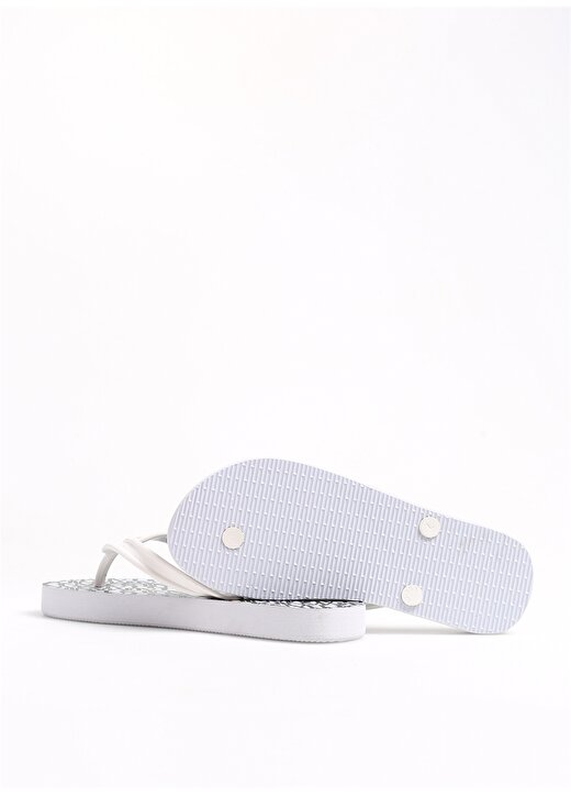 Armani Exchange Kauçuk Beyaz Kadın Sandalet XDQ010XV700K488 4