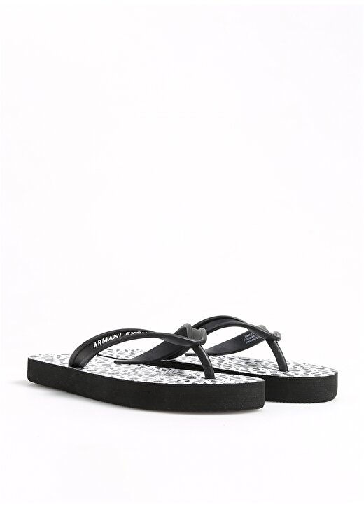 Armani Exchange Kauçuk Siyah Kadın Sandalet XDQ010XV700S526 2