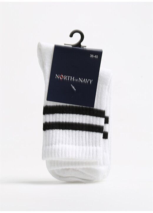 North Of Navy Beyaz Kadın Soket Çorap NON-SKT-LTKS-2 1