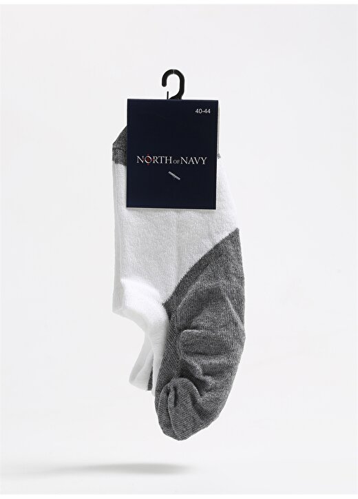 North Of Navy Beyaz Erkek Babet Çorabı NON-BBT-LTKS 1