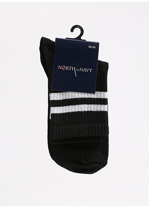North Of Navy Siyah Kadın Soket Çorap NON-SKT-LTKS-2 1