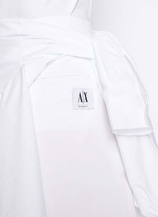 Armani Exchange Yüksek Bel Normal Beyaz Kadın Pantolon 3RYP01 3