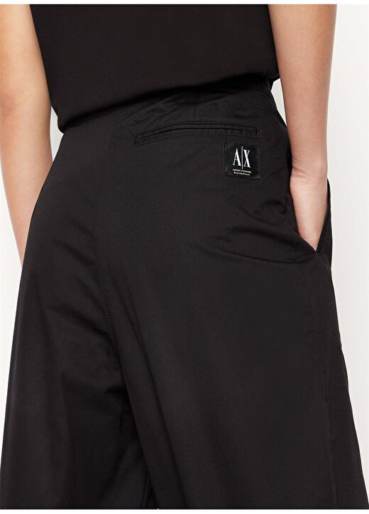 Armani Exchange Yüksek Bel Normal Siyah Kadın Pantolon 3RYP01 3