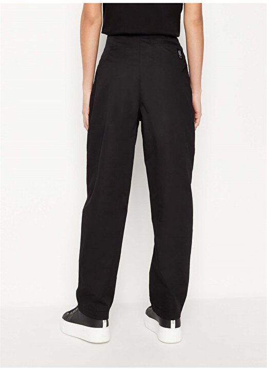 Armani Exchange Yüksek Bel Normal Siyah Kadın Pantolon 3RYP01 4