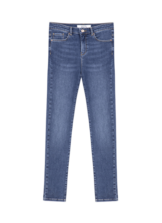 İpekyol Normal Bel Skinny Paça Skinny Fit İndigo Kadın Denim Pantolon I00000018002629 1