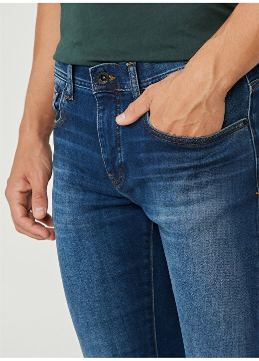 Armani Exchange Normal Bel Normal Erkek Denim Pantolon 3RZJ13 1500-INDIGO DENIM 4