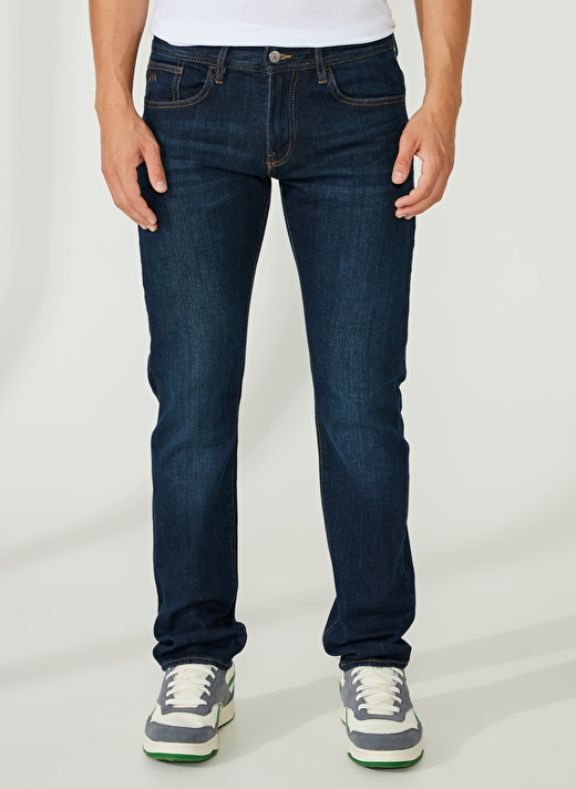 Armani Exchange Normal Bel Normal Koyu Mavi Erkek Denim Pantolon 8NZJ13 1500-INDIGO DENIM 2