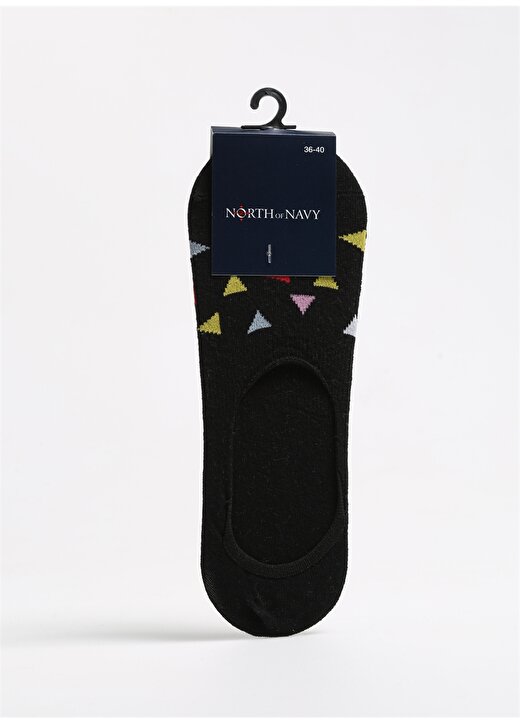 North Of Navy Siyah Kadın Babet Çorabı NON-BBT-NS 1